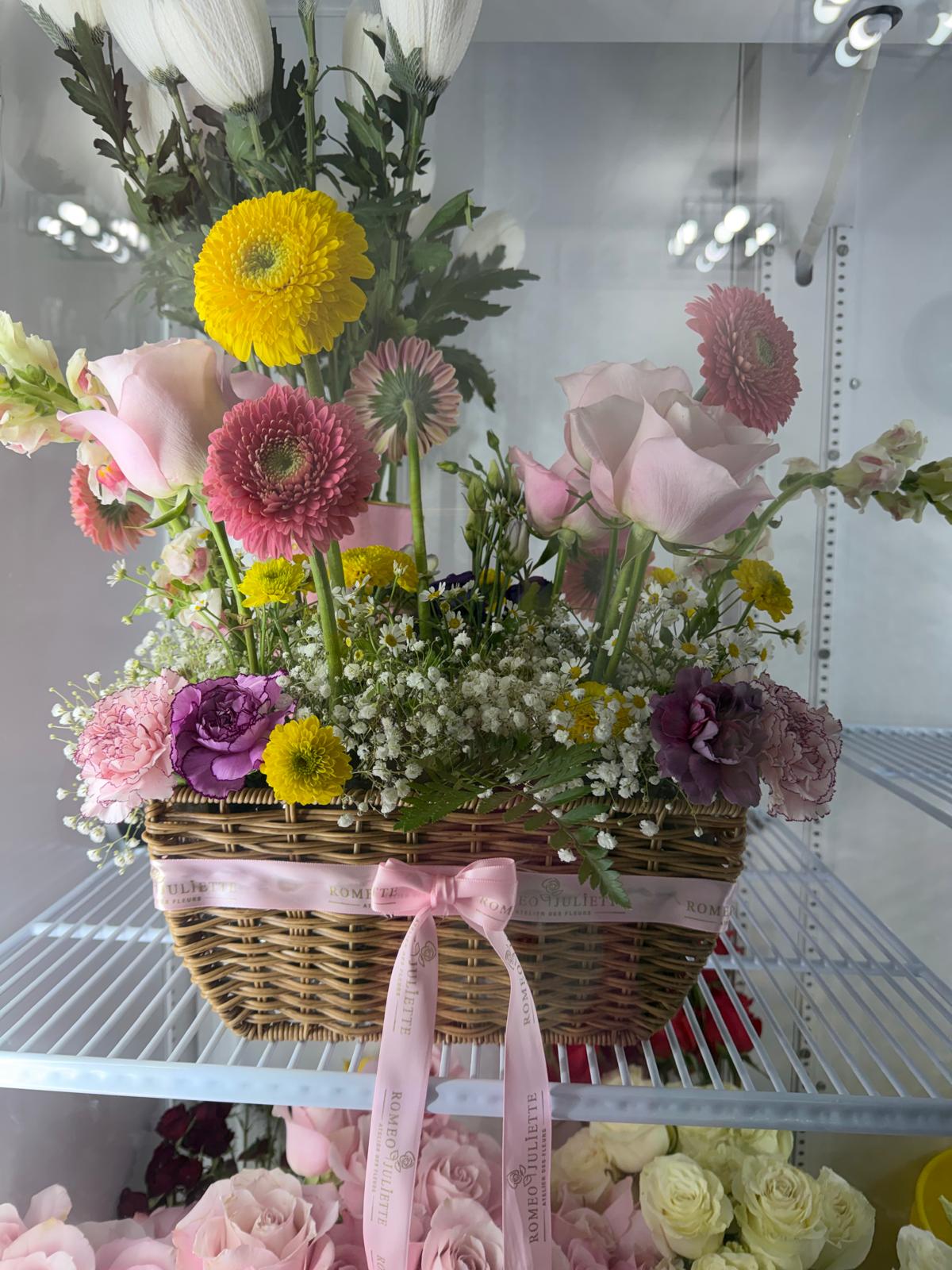 Anniversaires — panier coloré